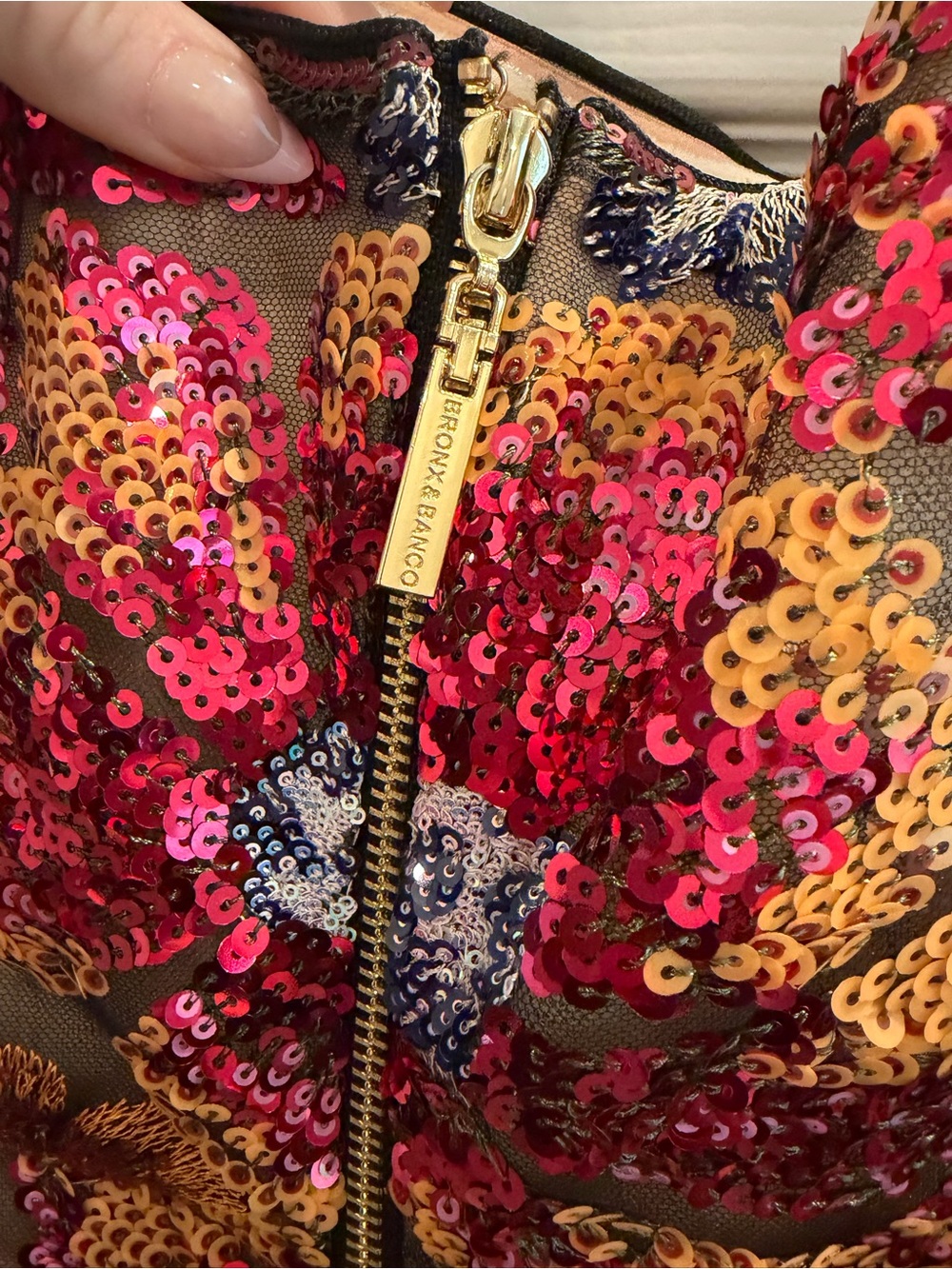 Bronx and Banco Dahlia Maxi Dress - Sequin Multi - Picture 9 of 13